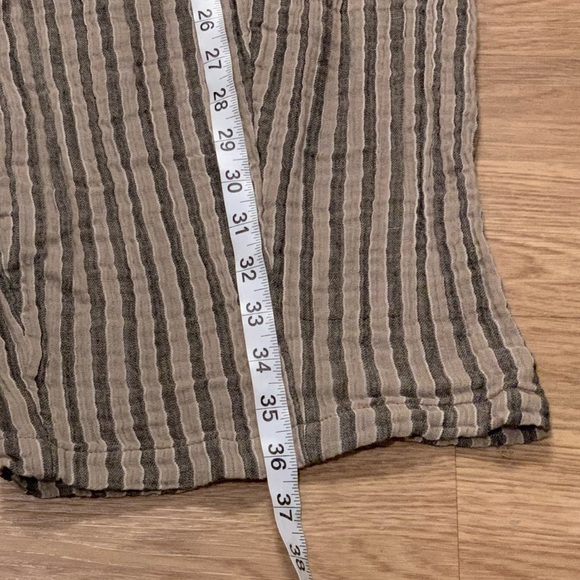 NWT Free People Quinn Harem Boho Pants Striped Natural Charcoal Size M Beach - Picture 11 of 15